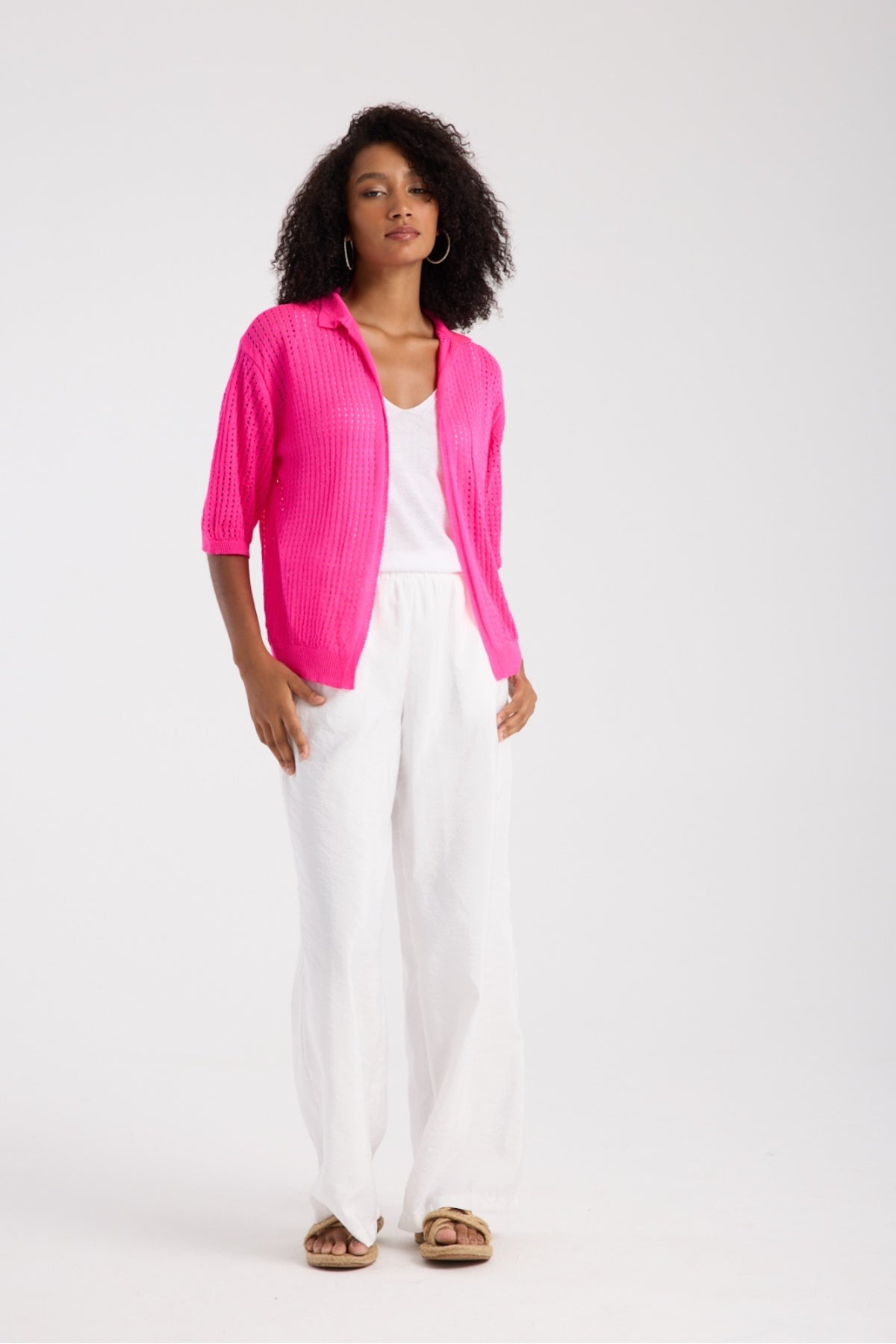 Kadın Triko Hırka Yumuşak Doku Trend Tasarım Merserize 3512