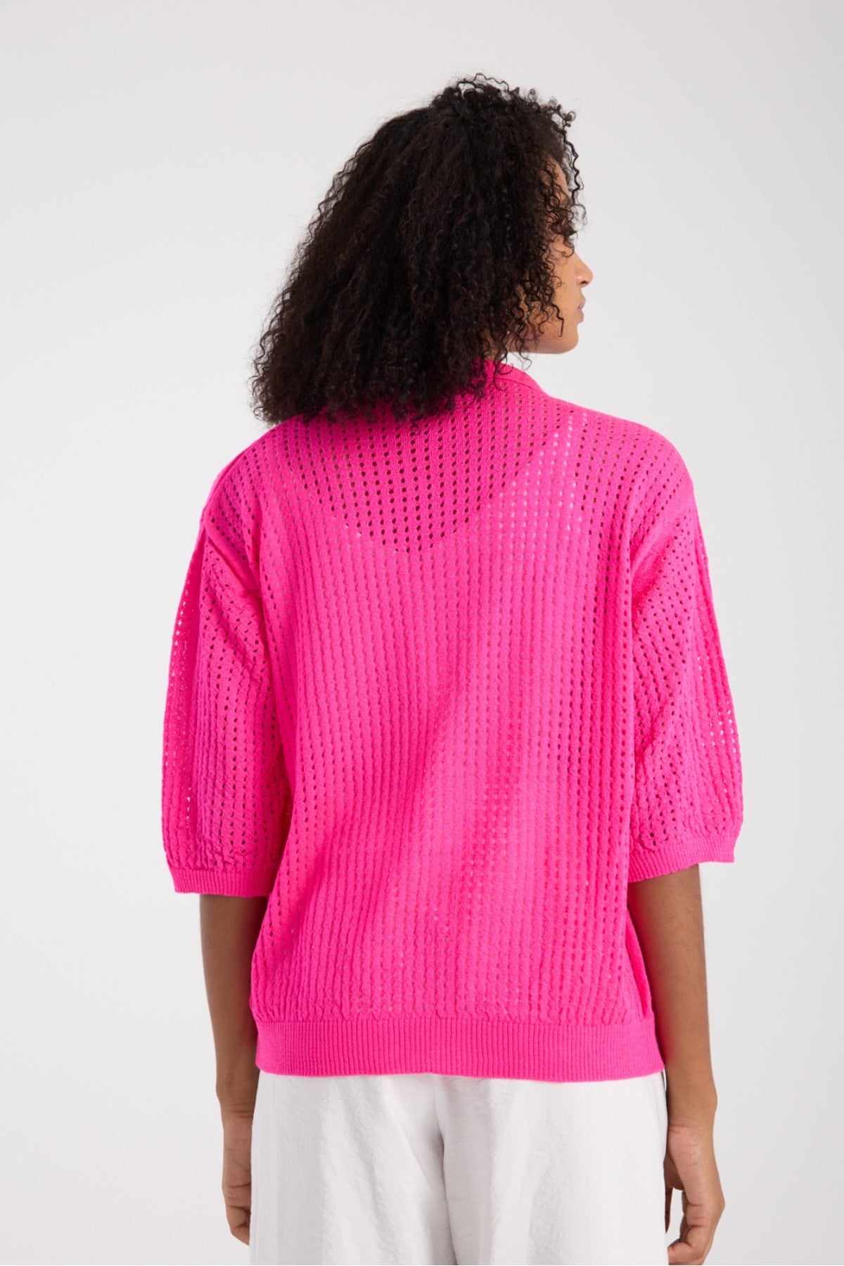 Kadın Triko Hırka Yumuşak Doku Trend Tasarım Merserize 3512