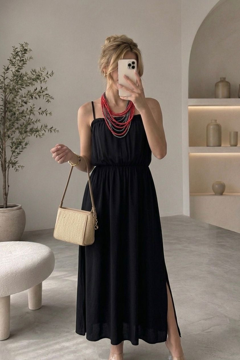 Askılı elbise 5747