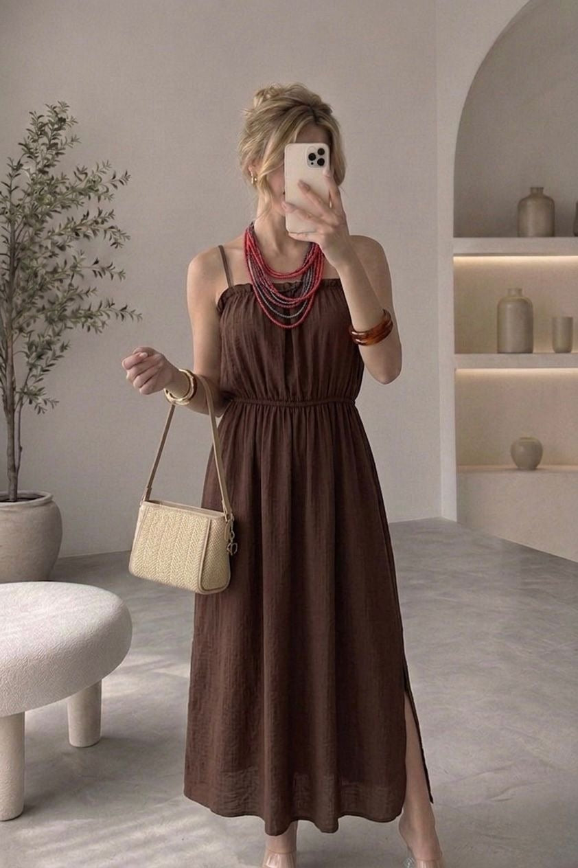 Askılı elbise 5747