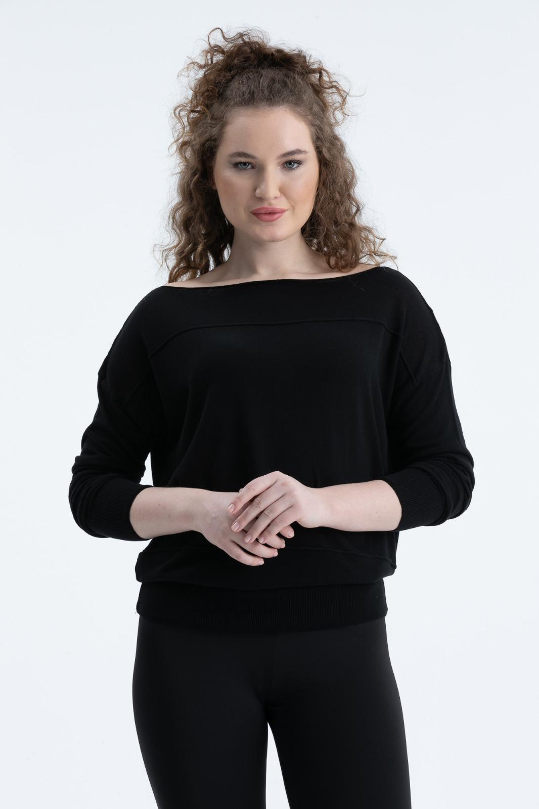 Kadın triko kazak Düşük Omuz İnce Viskon Triko Örme Kazak 8540