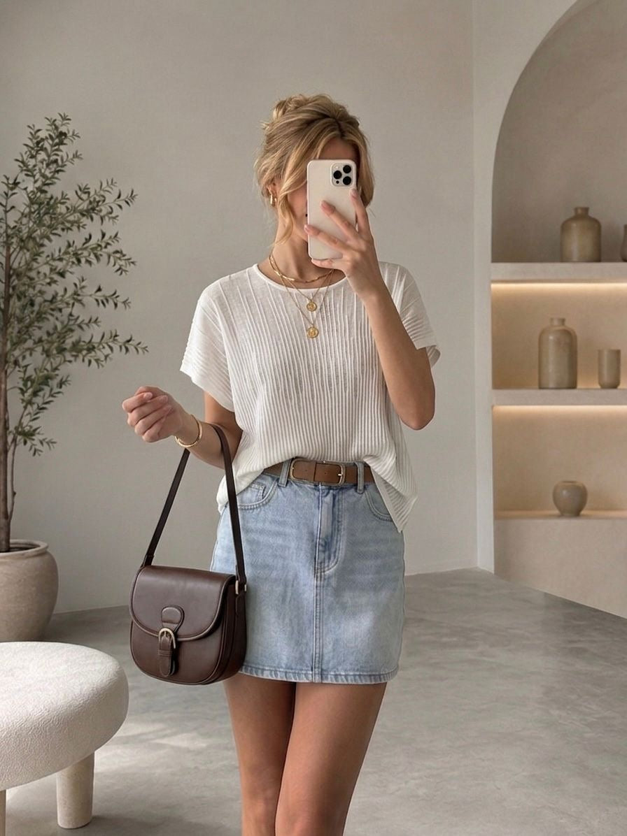 Transparan merserize bluz 3625