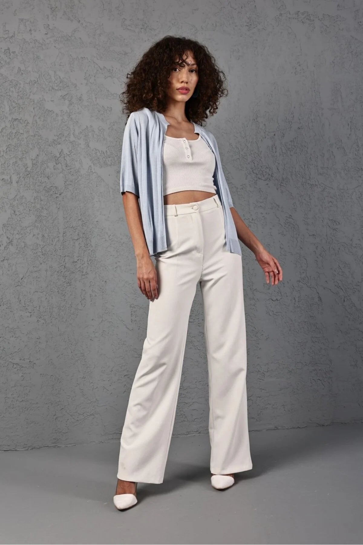 kadın triko hırka kısa kollu basic viskon tasarım trend moda 3426